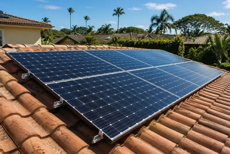 Installation de panneaux solaires à Meillerie